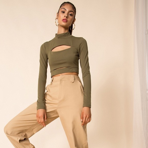 Tiger Mist ‘Shecki’ Cutout Cropped Top - Picture 8 of 9